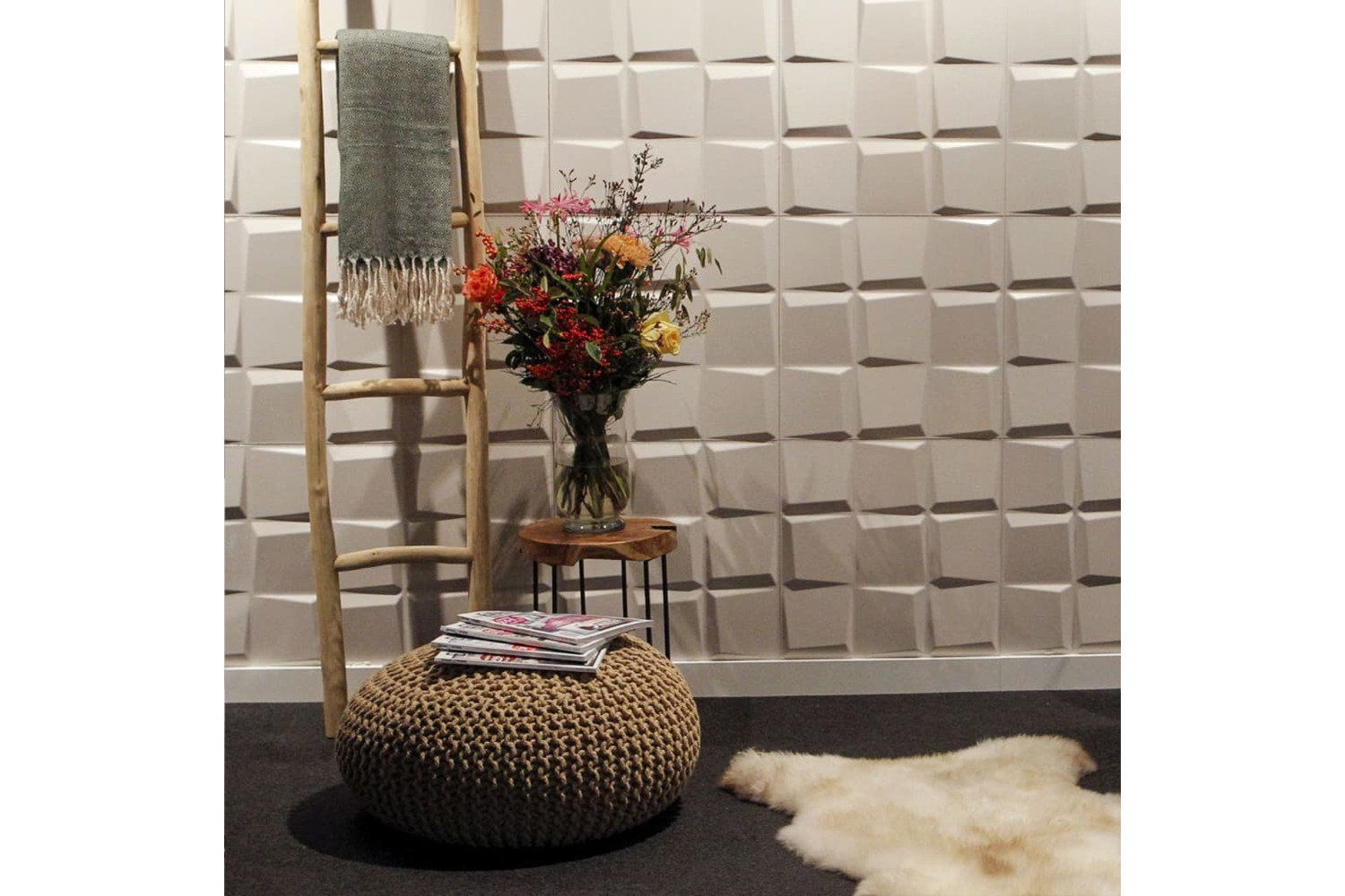 Wallart 412835 3d Wall Panels Oberon 12 Pcs Ga-wa21