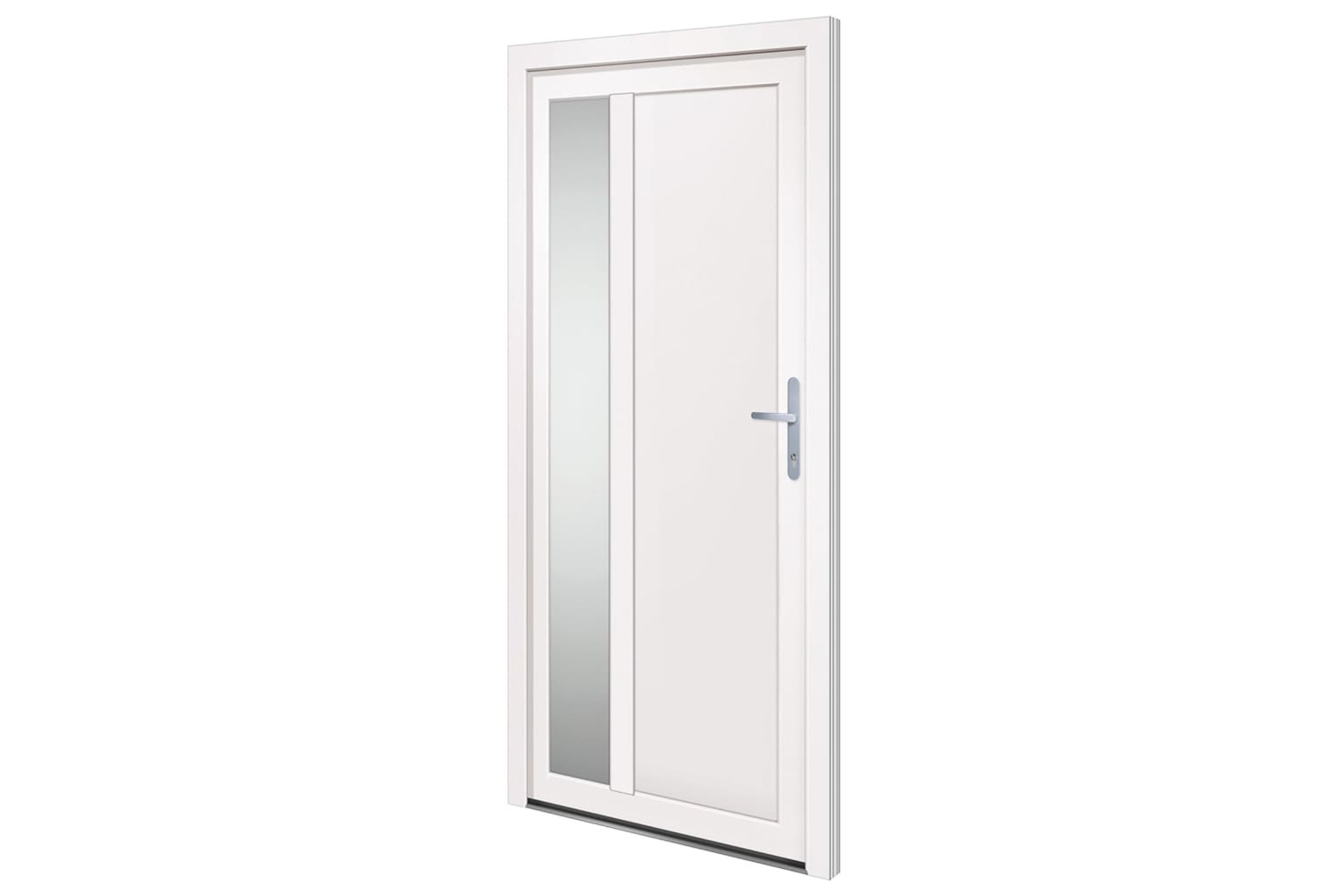 vidaXL 3157097 Front Door White 98x200cm Pvc