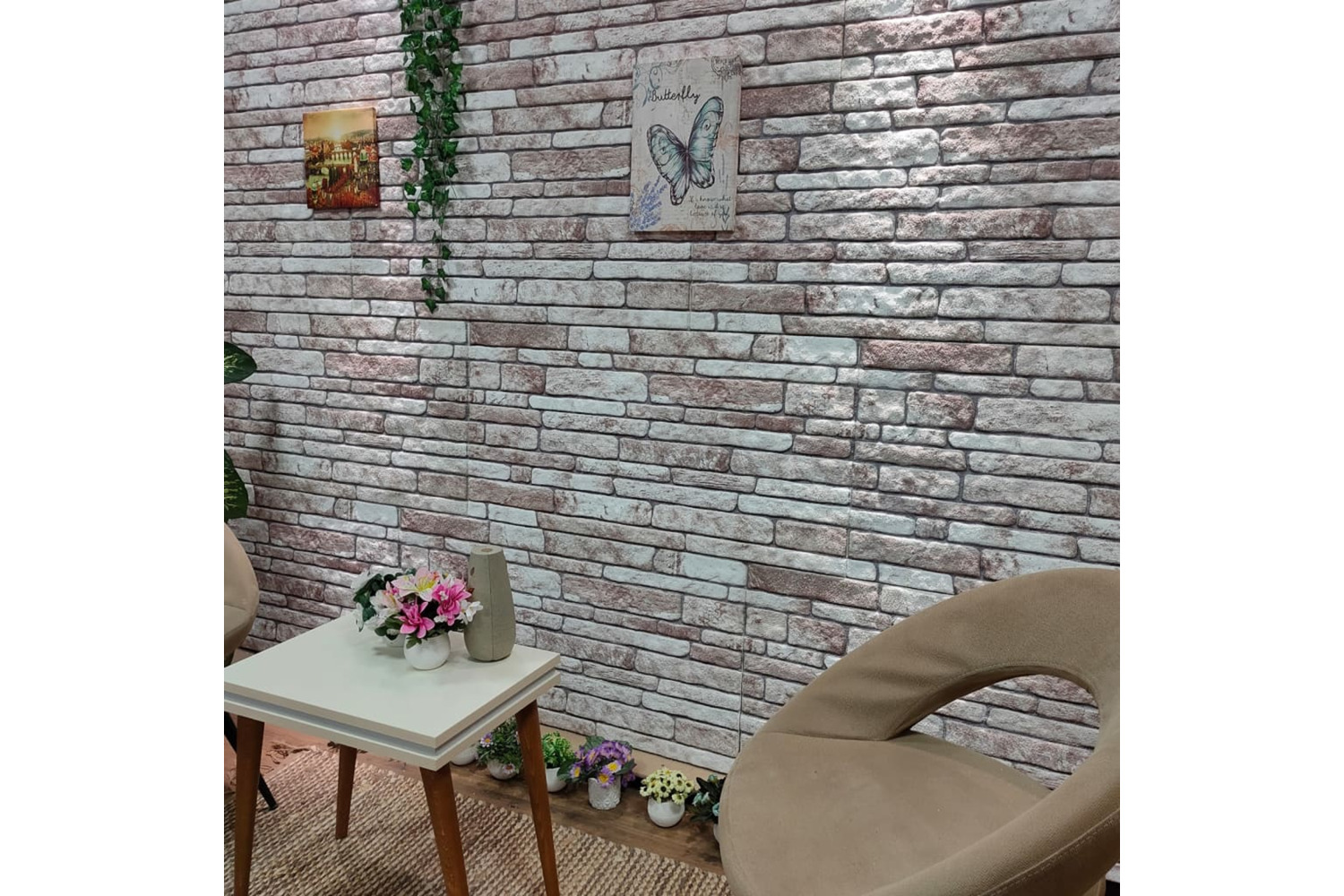 vidaXL 149584 3d Wall Panels With Dark Grey Brick Design 10 Pcs Eps