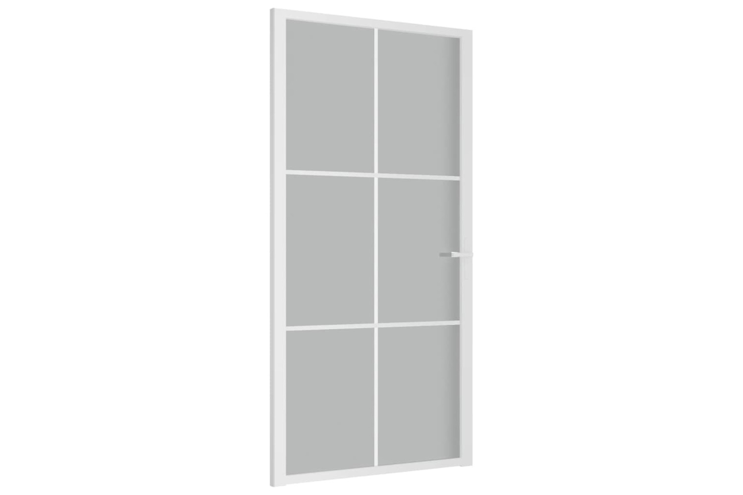vidaXL 350583 Interior Door 102.5x201.5cm White Matt Glass And Aluminium