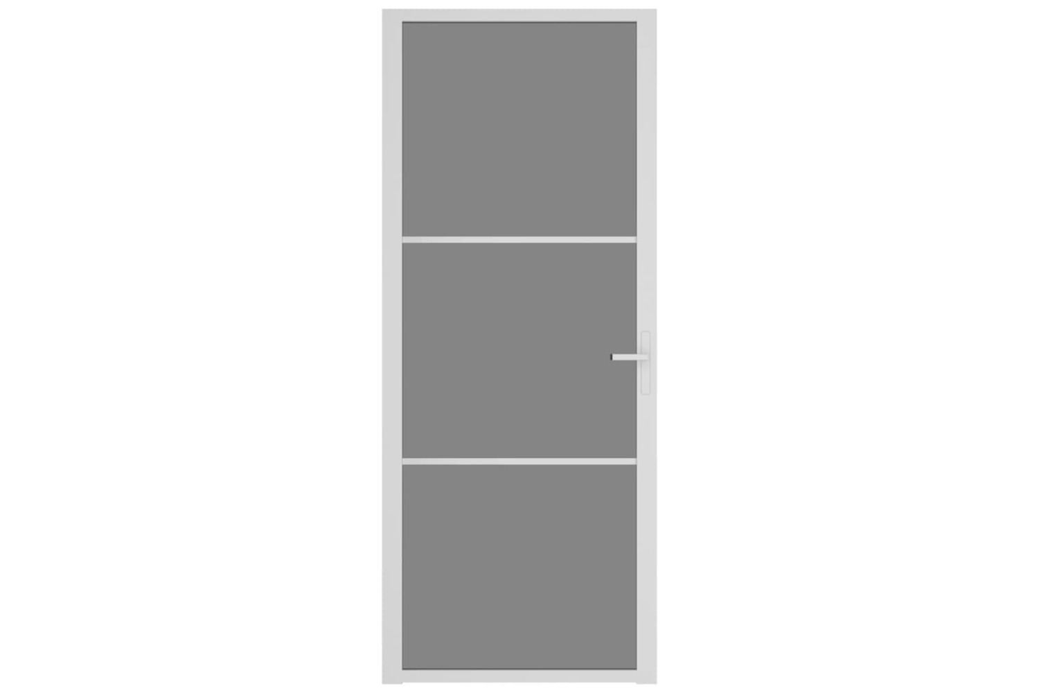 vidaXL 350585 Interior Door 83x201.5cm White Esg Glass And Aluminium