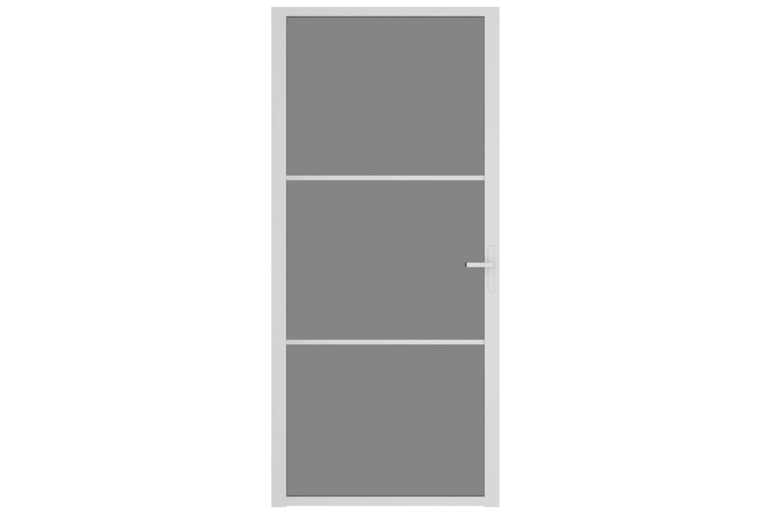 vidaXL 350586 Interior Door 93x201.5cm White Esg Glass And Aluminium