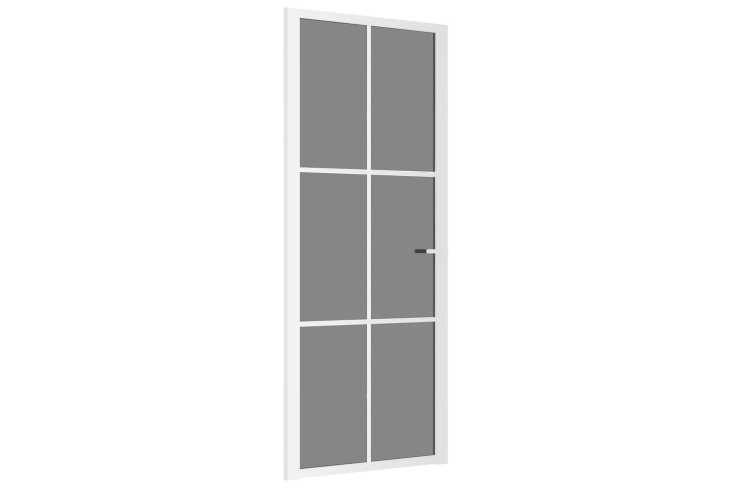 vidaXL 350589 Interior Door 83x201.5cm White Esg Glass And Aluminium