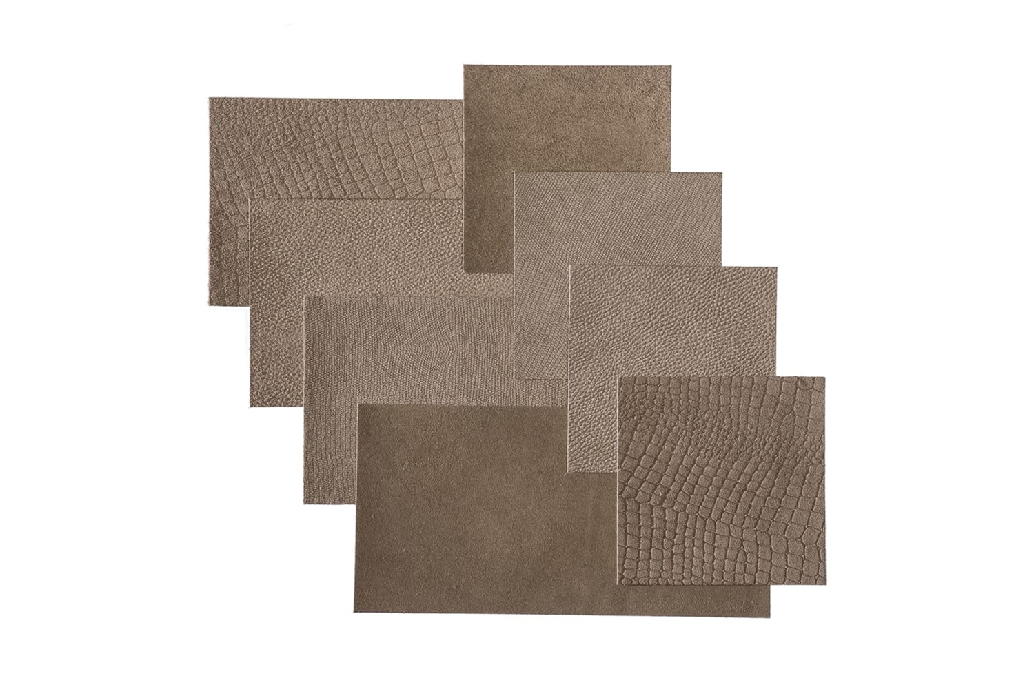Wallart 440936 Leather Tiles Argyle Smokey Taupe 32 Pcs