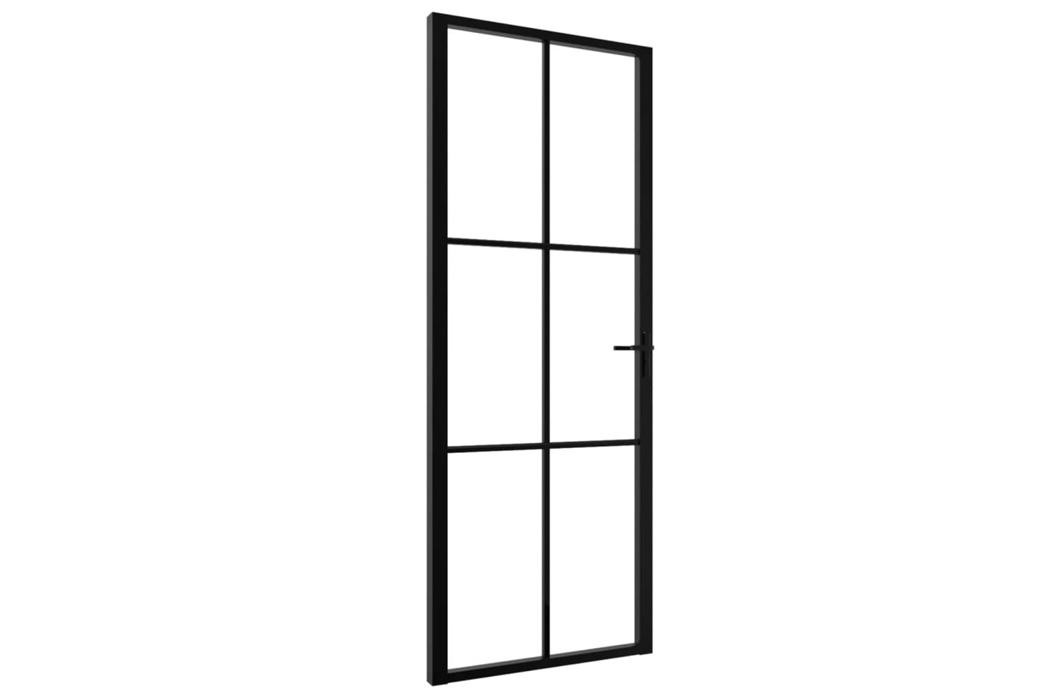 vidaXL 151202 Interior Door | Black & Transparent