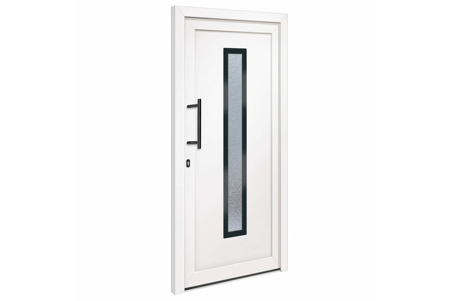 vidaXL 3157076 Front Door White 98x208cm Pvc
