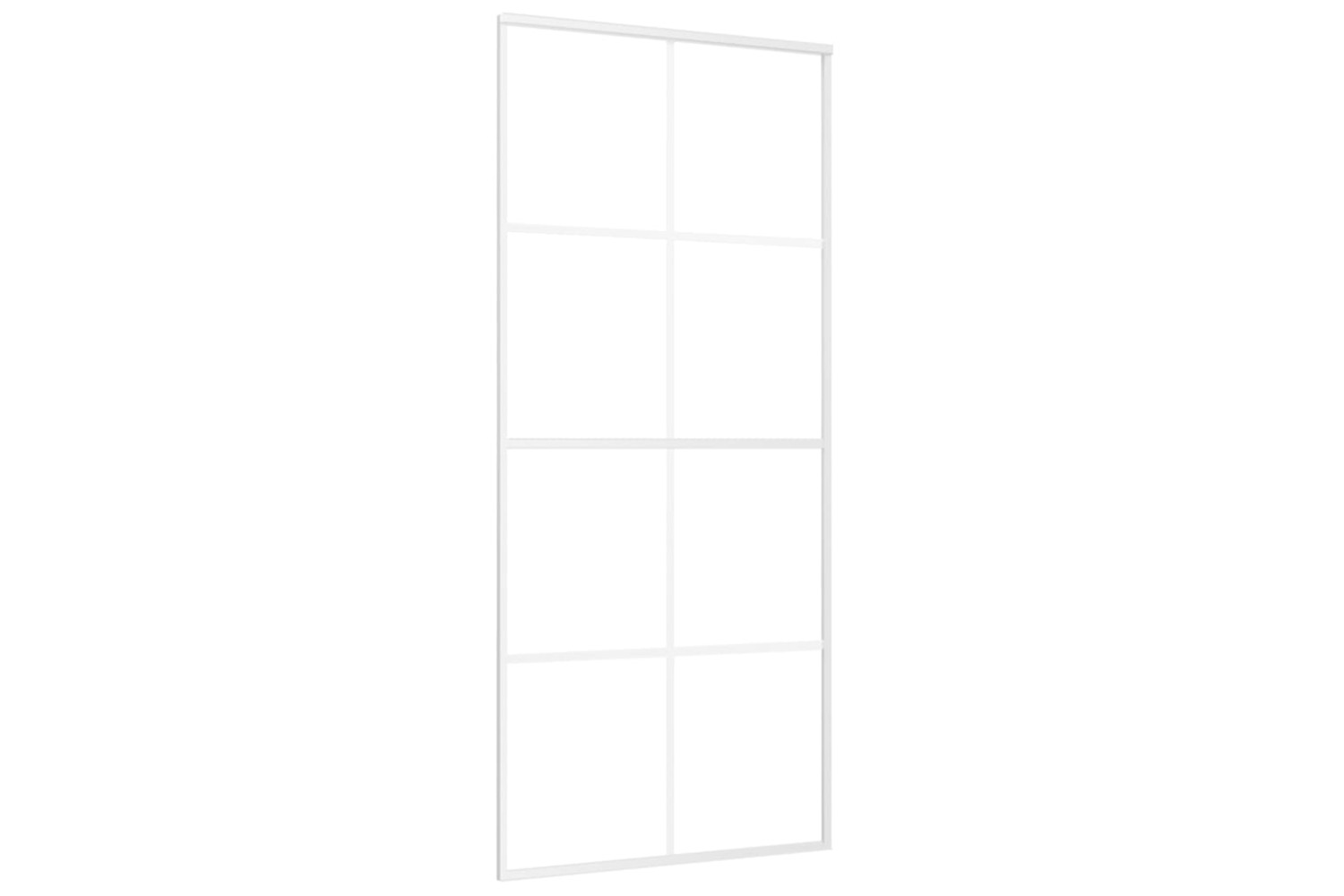 Vidaxl 151673 Sliding Door Frosted Esg Glass And Aluminium 90x205 Cm White