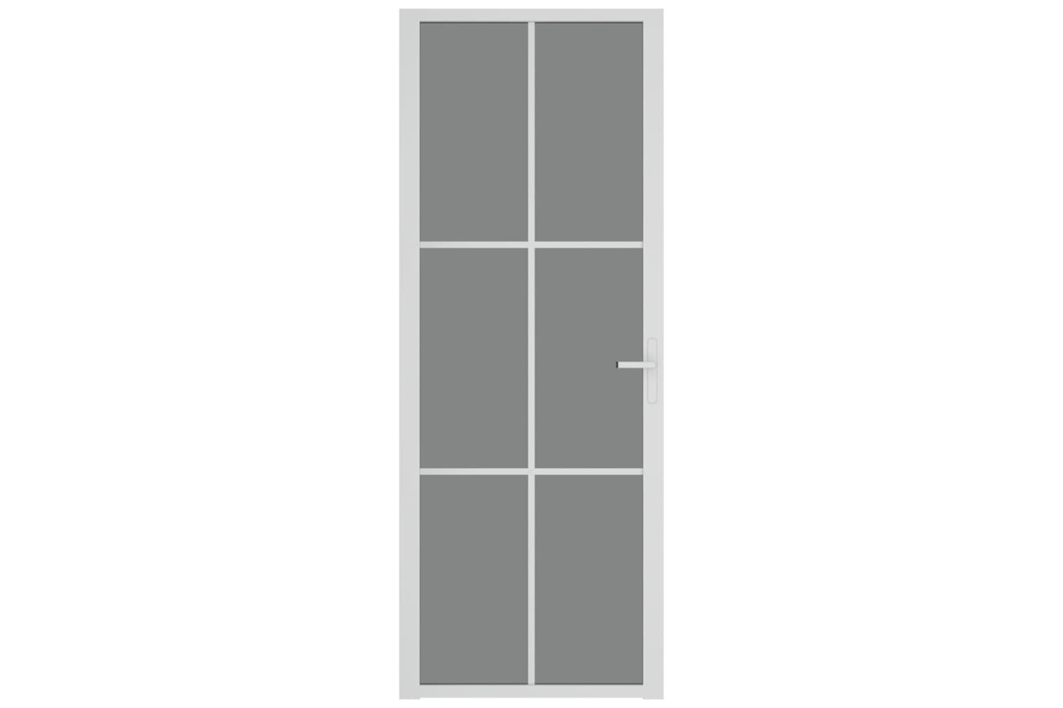 vidaXL 350588 Interior Door 76x201.5cm White Esg Glass And Aluminium