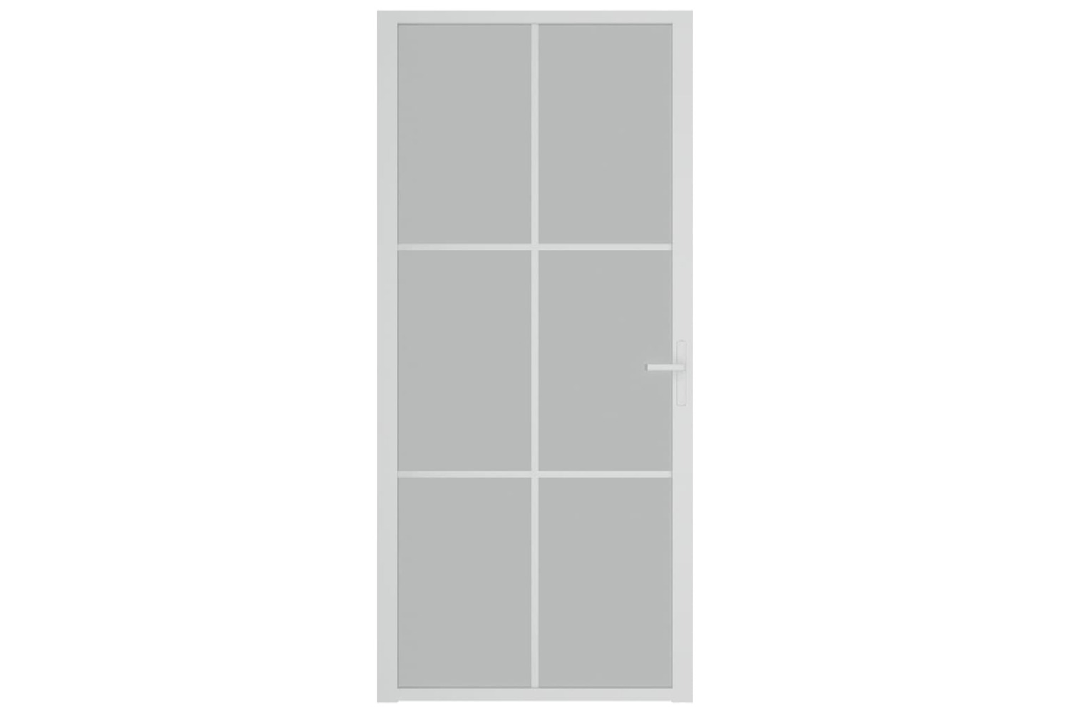 vidaXL 350582 Interior Door 93x201.5cm White Matt Glass And Aluminium