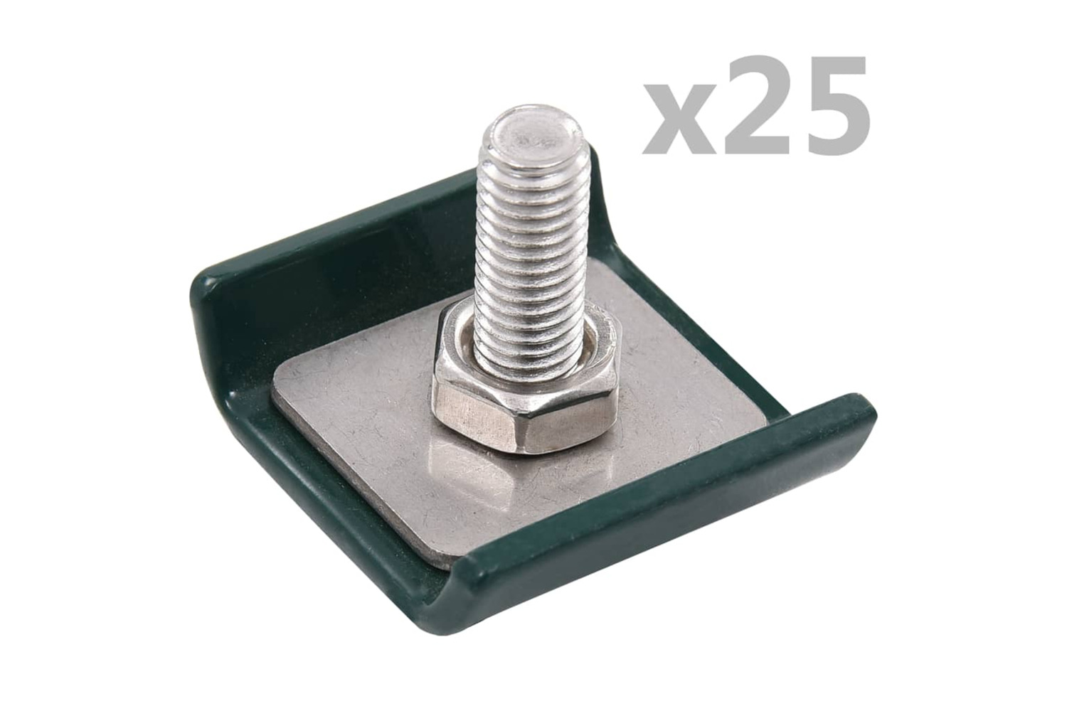 vidaXL 144499 Grid Mat Connector 25 Sets Green