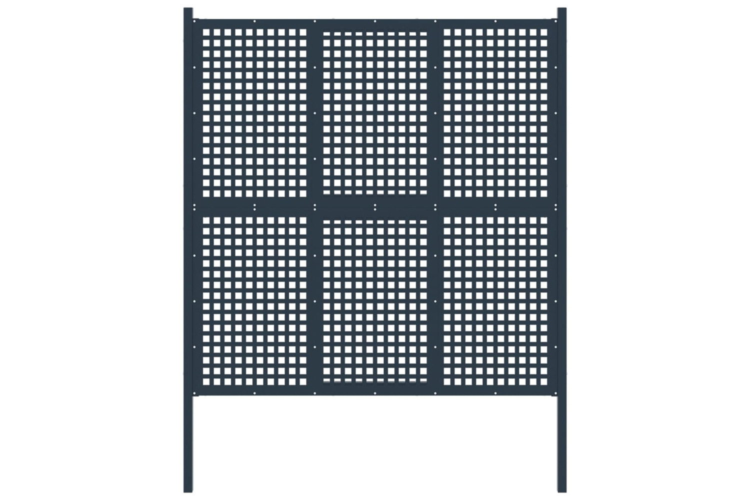 vidaXL 146407 Garden Fence Steel 177x225cm Anthracite