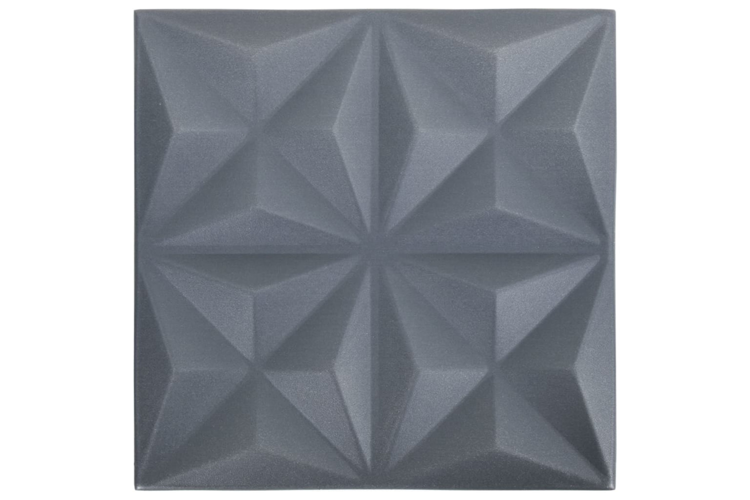 Vidaxl 3d Wall Panels 24 Pcs 50x50 Cm Origami Grey 6 M²
