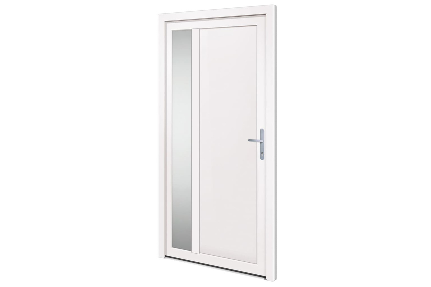 vidaXL 3157099 Front Door White 108x208cm Pvc