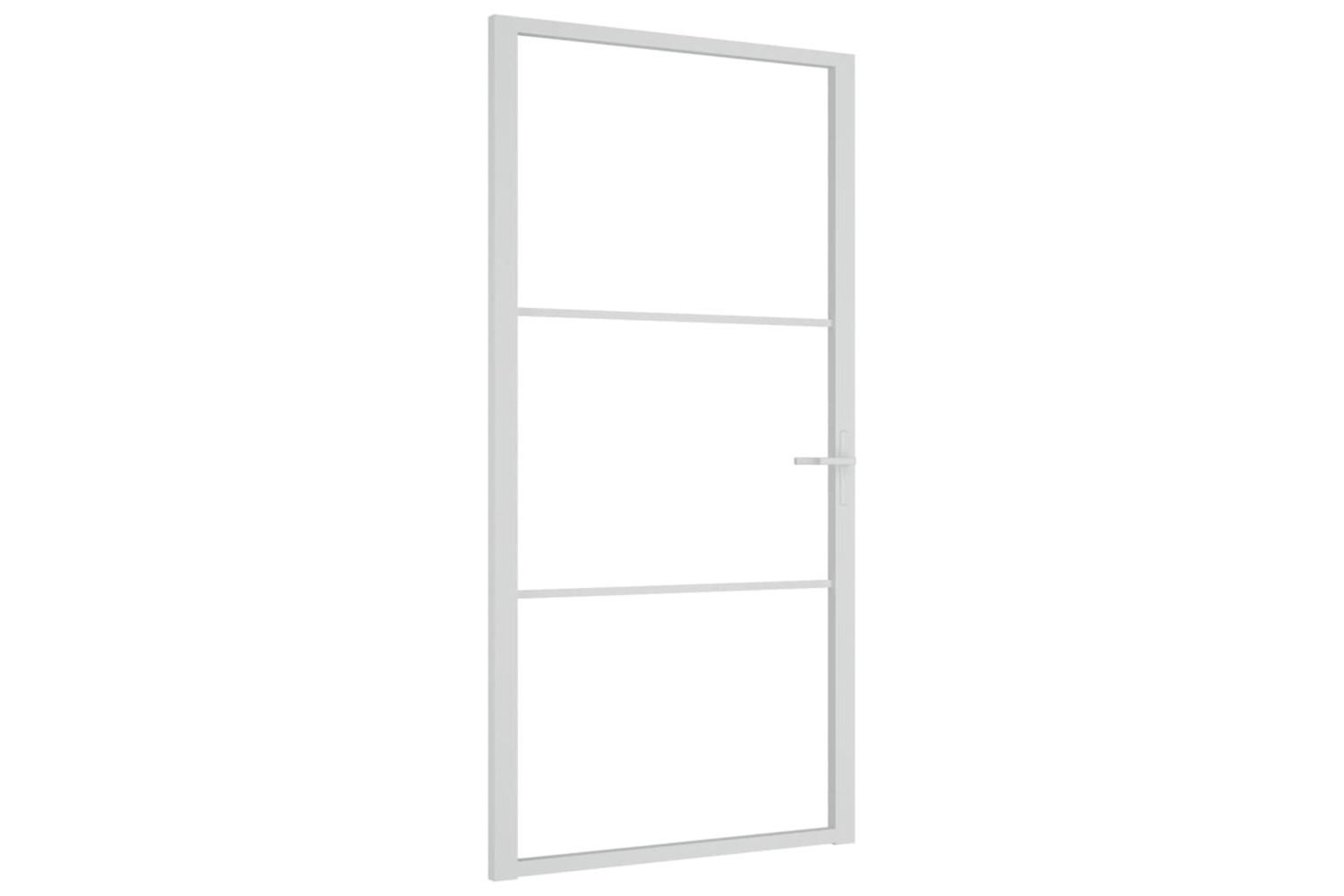 vidaXL 350571 Interior Door 102.5x201.5cm White Esg Glass And Aluminium