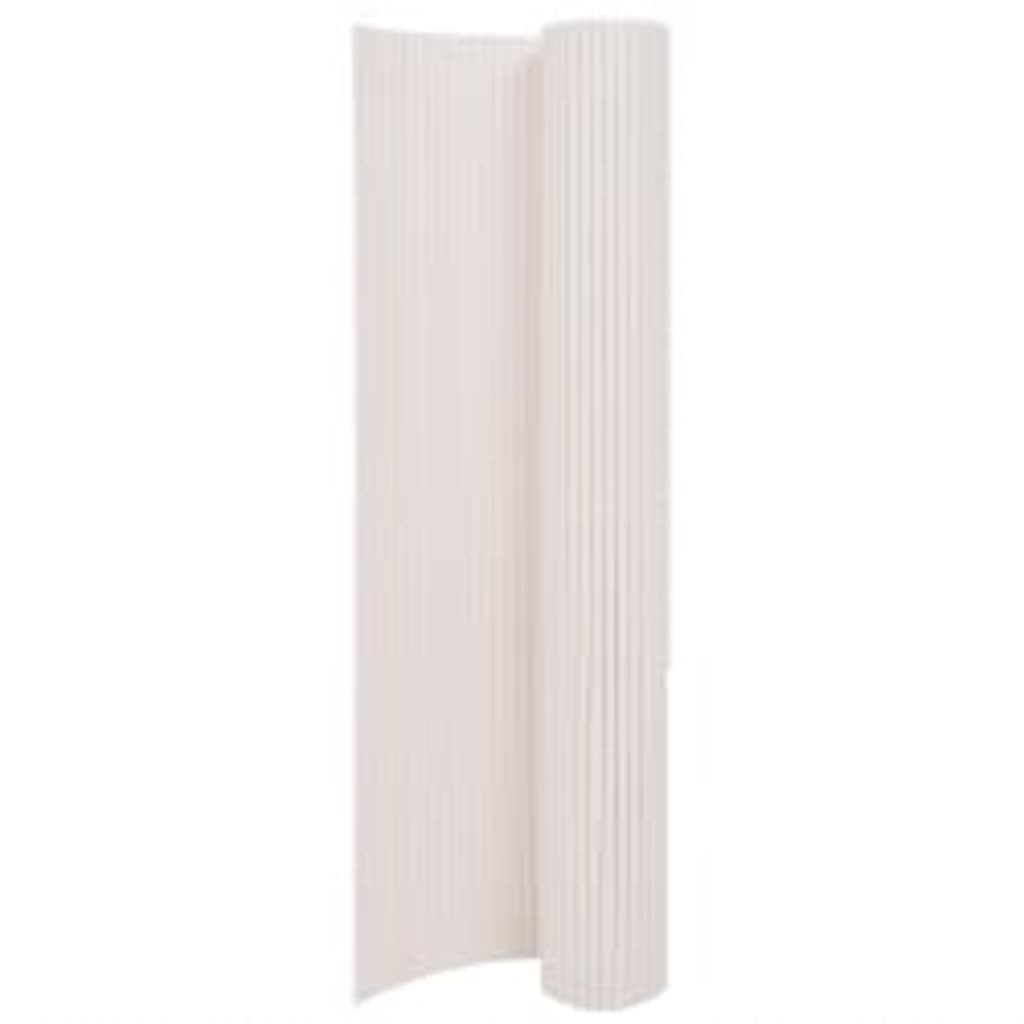 Vidaxl 317146 Double-sided Garden Fence 90x400 Cm White