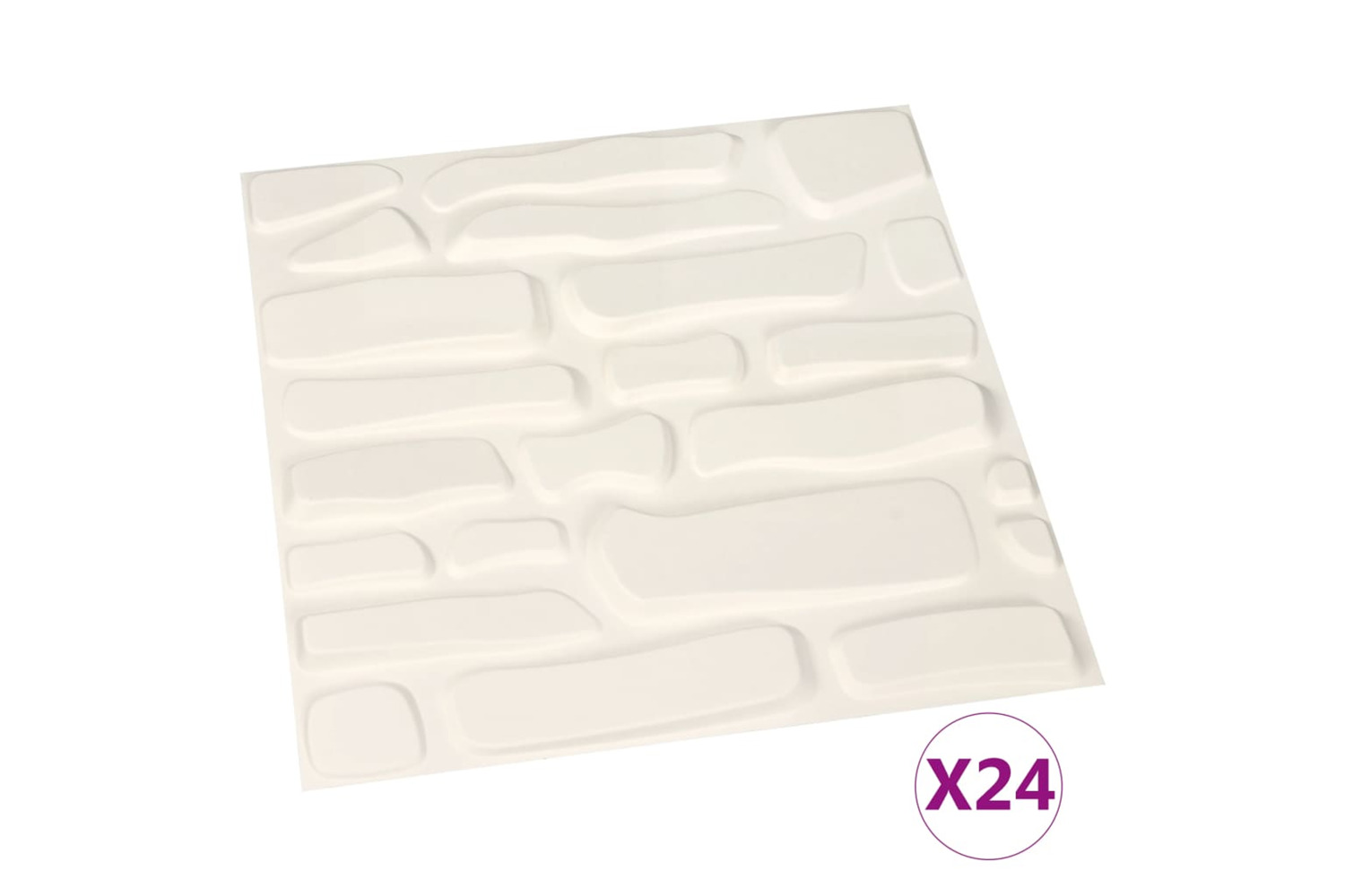 vidaXL 146302 24 Pcs Wall Panels 3d 0.5x0.5 M 6 m²