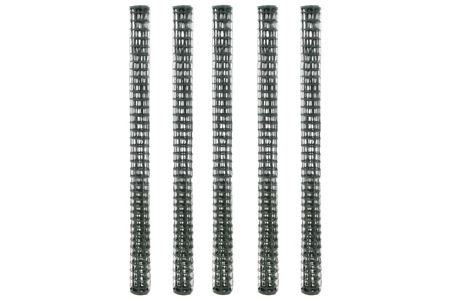 vidaXL 143891 Garden Fence Meshes 5 Pcs Hdpe 1x1.2 M Green