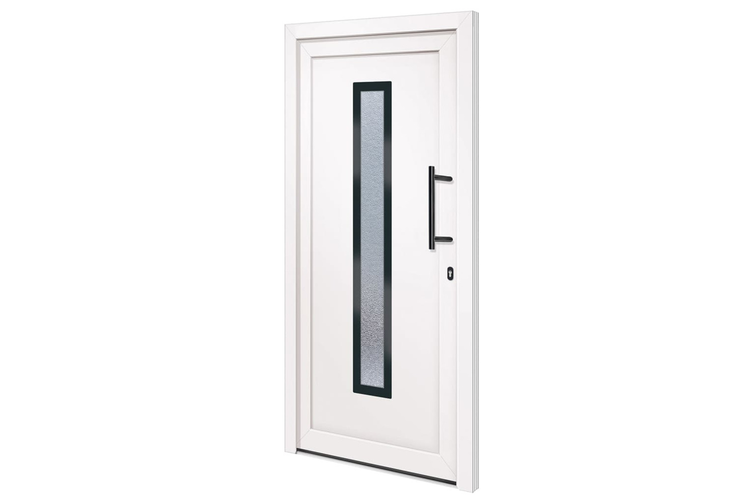 vidaXL 3157081 Front Door White 98x208cm Pvc