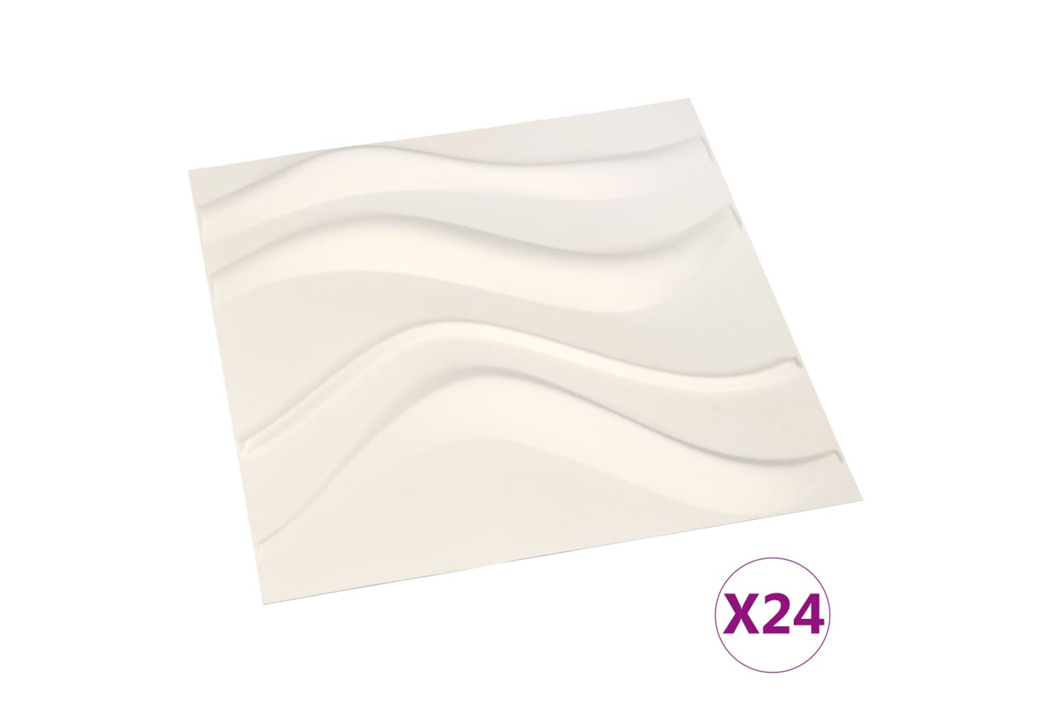vidaXL 146290 24 Pcs Wall Panels 3d 0.5x0.5 M 6 m²