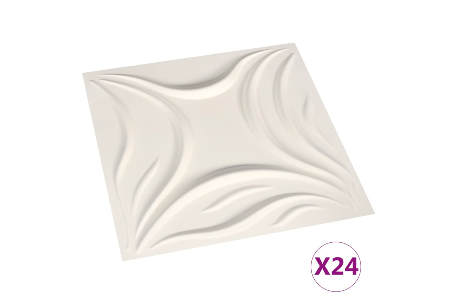 vidaXL 146298 24 Pcs Wall Panels 3d 0.5x0.5 M 6 m²