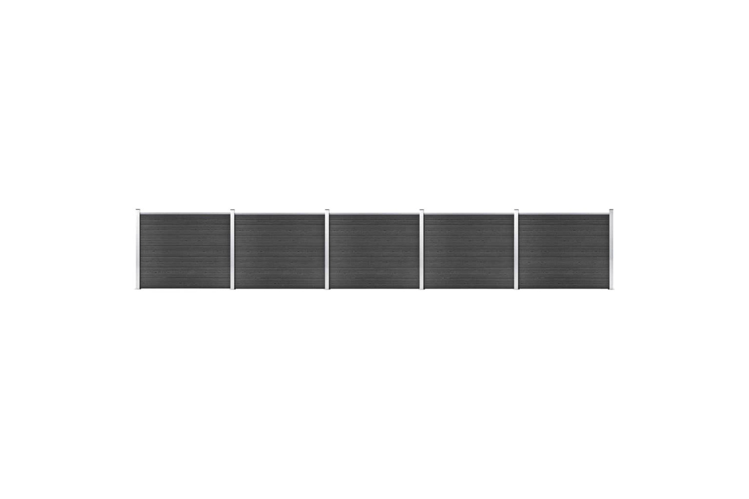 vidaXL 3070458 Fence Panel Set Wpc 872x146cm Grey