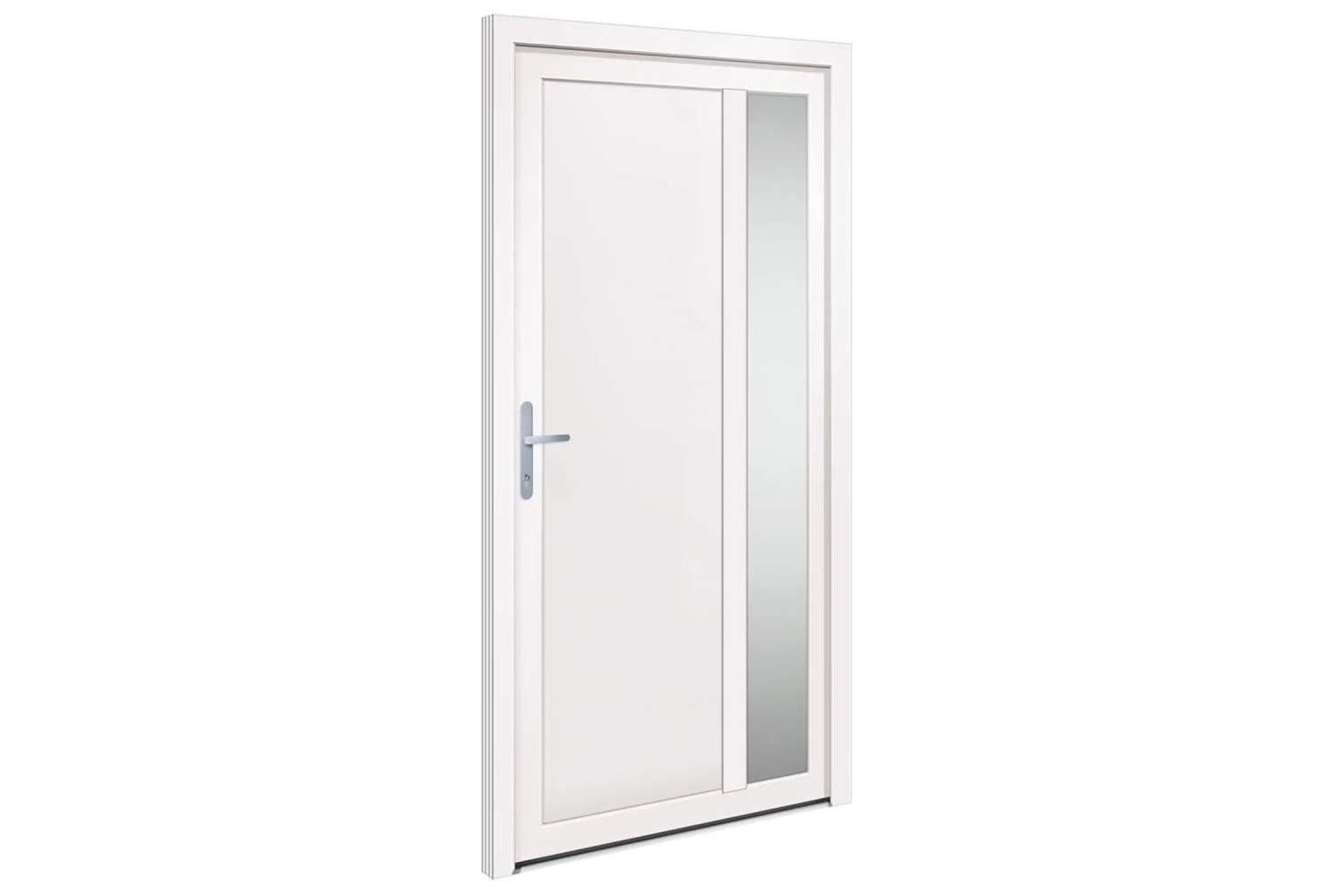 vidaXL 3157096 Front Door White 108x208cm Pvc