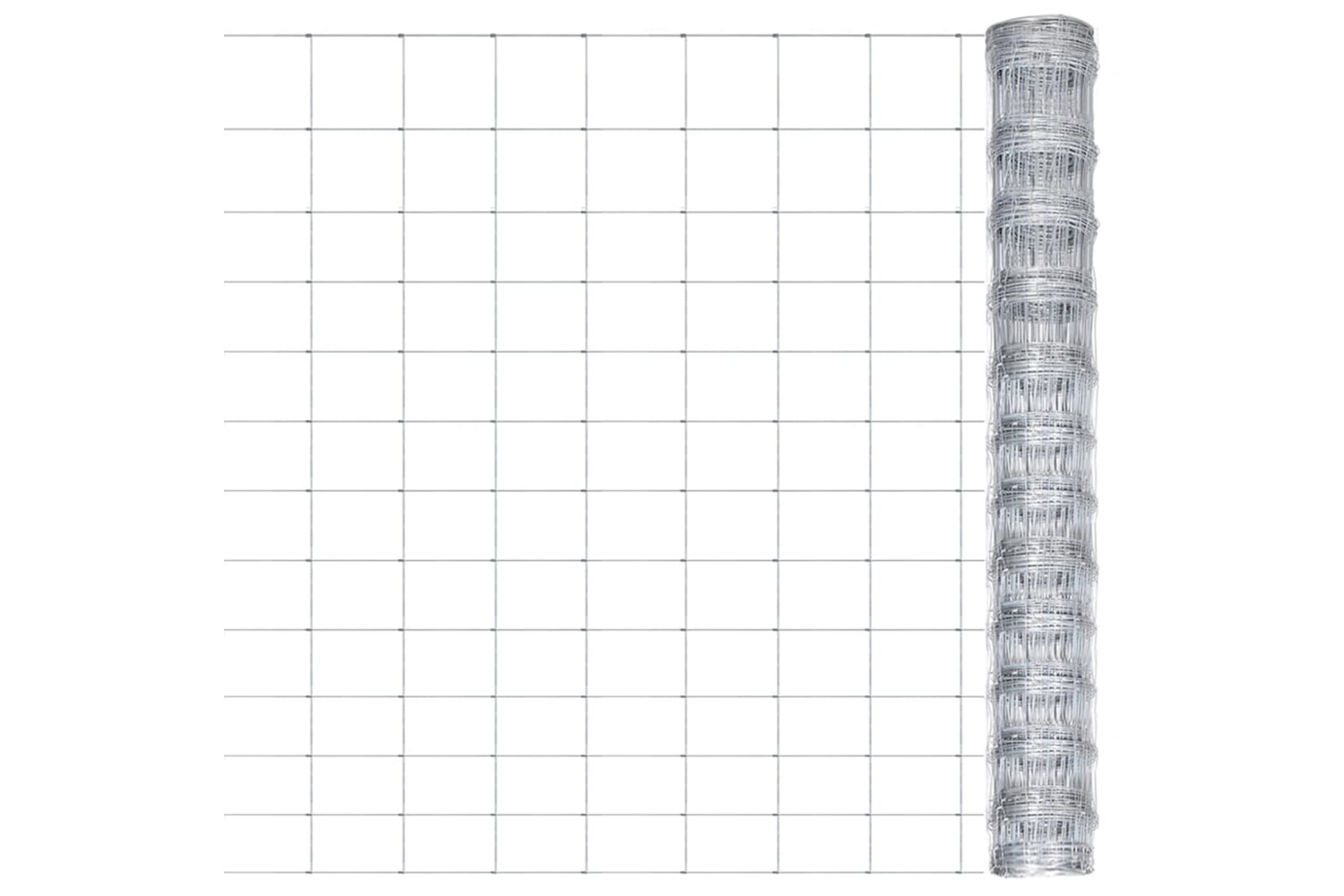 vidaXL 149514 Garden Fence Galvanised Steel 50x1.25 M Silver