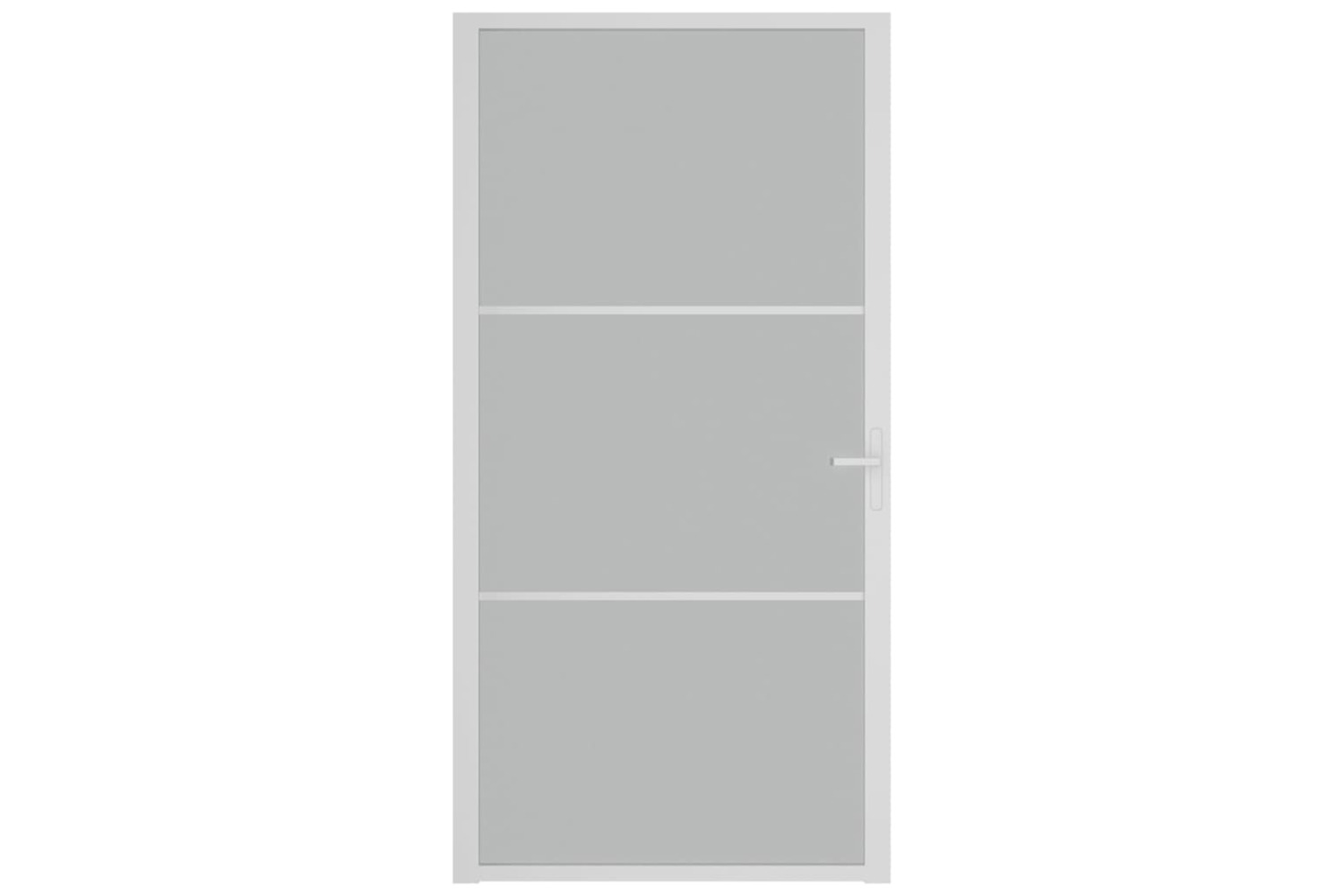 vidaXL 350579 Interior Door 102.5x201.5cm White Matt Glass And Aluminium