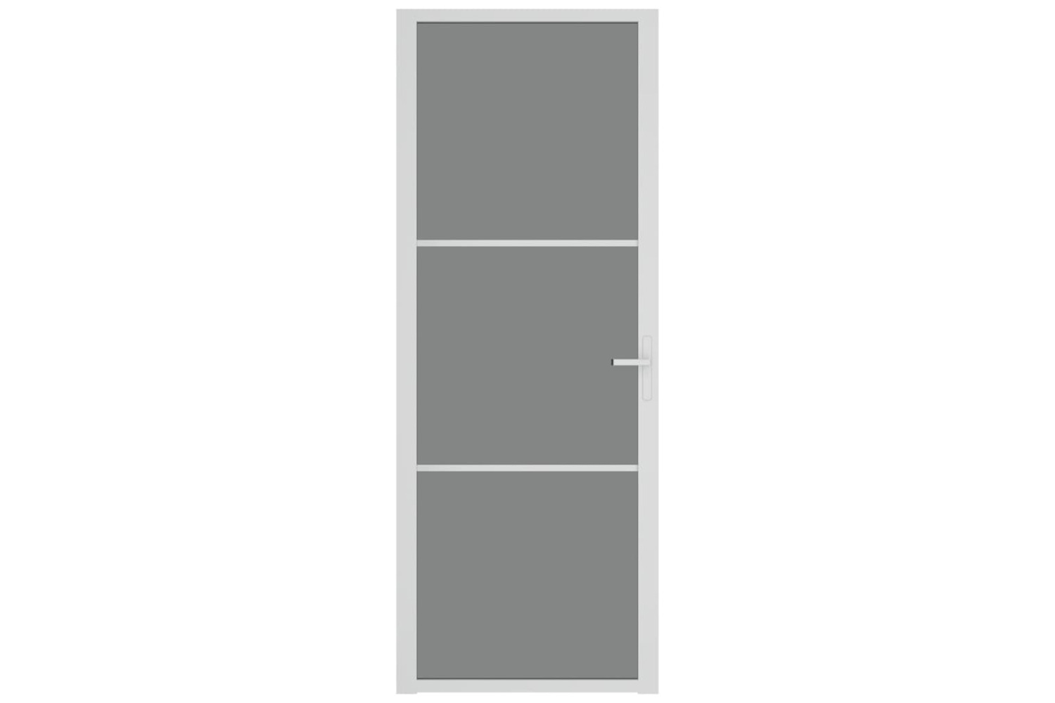 vidaXL 350584 Interior Door 76x201.5cm White Esg Glass And Aluminium