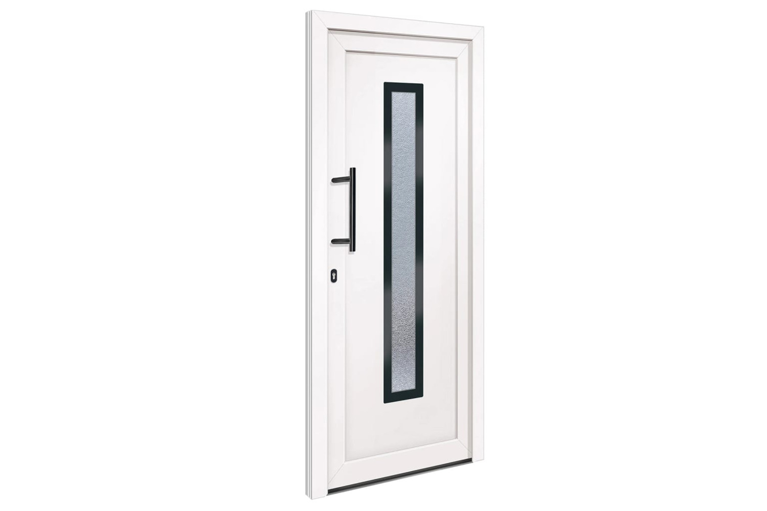 vidaXL 3157077 Front Door White 108x200cm Pvc
