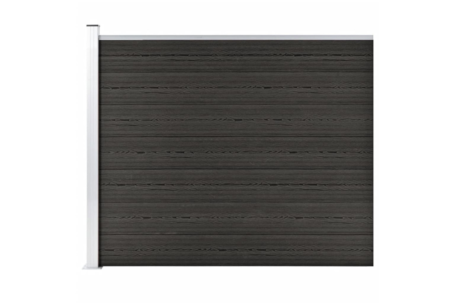 vidaXL Fence Panel Wpc 175x146cm Grey