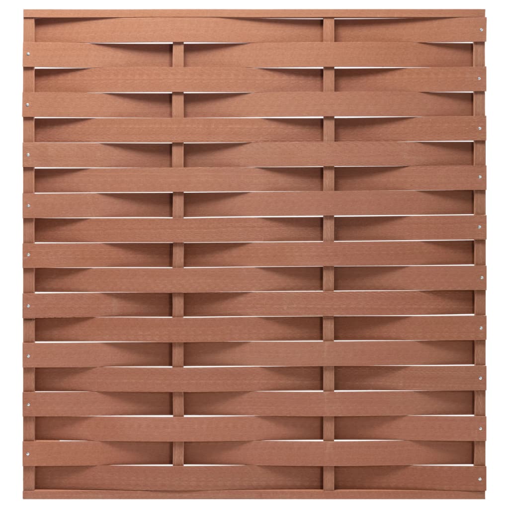 vidaXL 148994 Fence Panel Wpc 170x180cm Brown