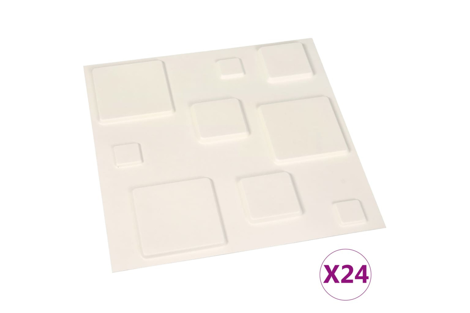 vidaXL 146296 24 Pcs Wall Panels 3d 0.5x0.5 M 6 m²