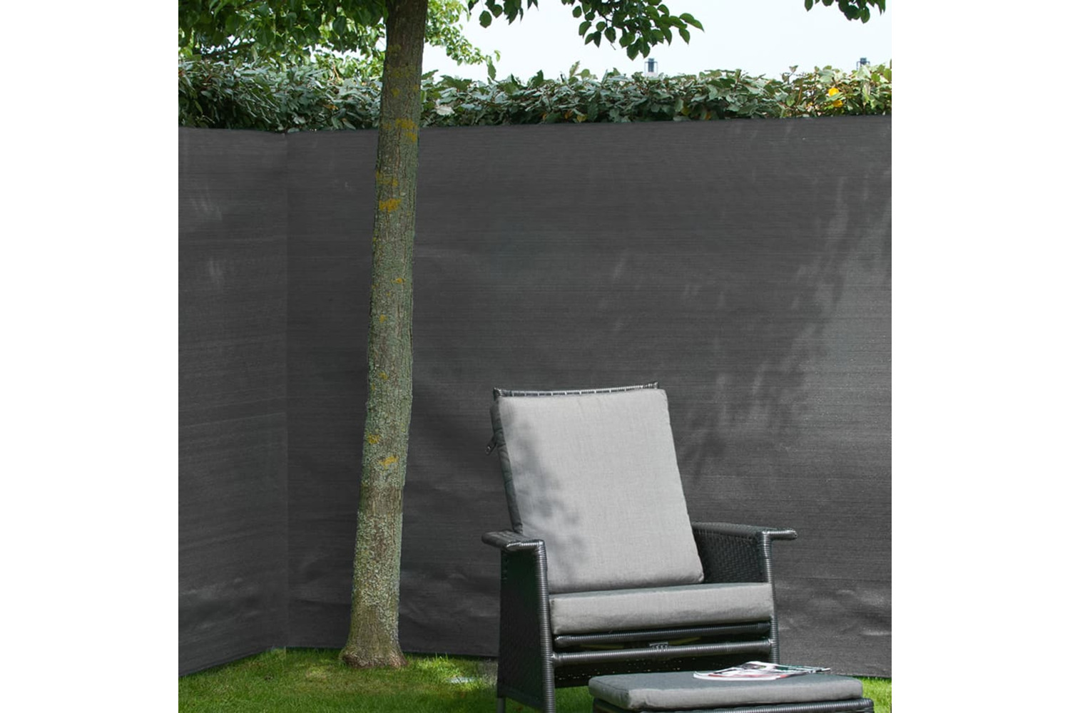 Nature 428527 Garden Sight Break Fencing Pe 1.2x5m Anthracite
