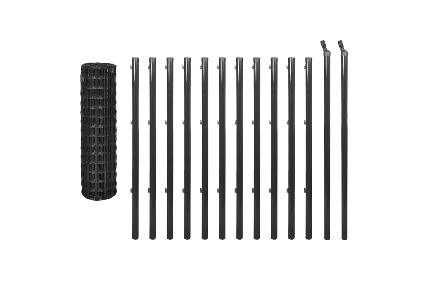 vidaXL 142482 Euro Fence Steel 25x1 M Grey