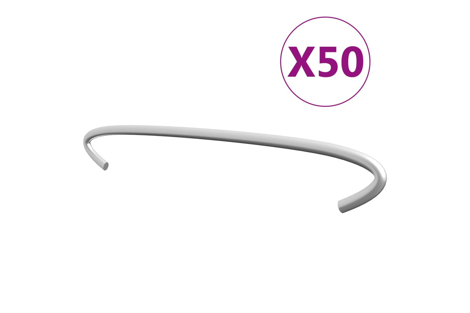 vidaXL 145619 Gabion Hooks 50 Pcs Galvanised Steel 20cm