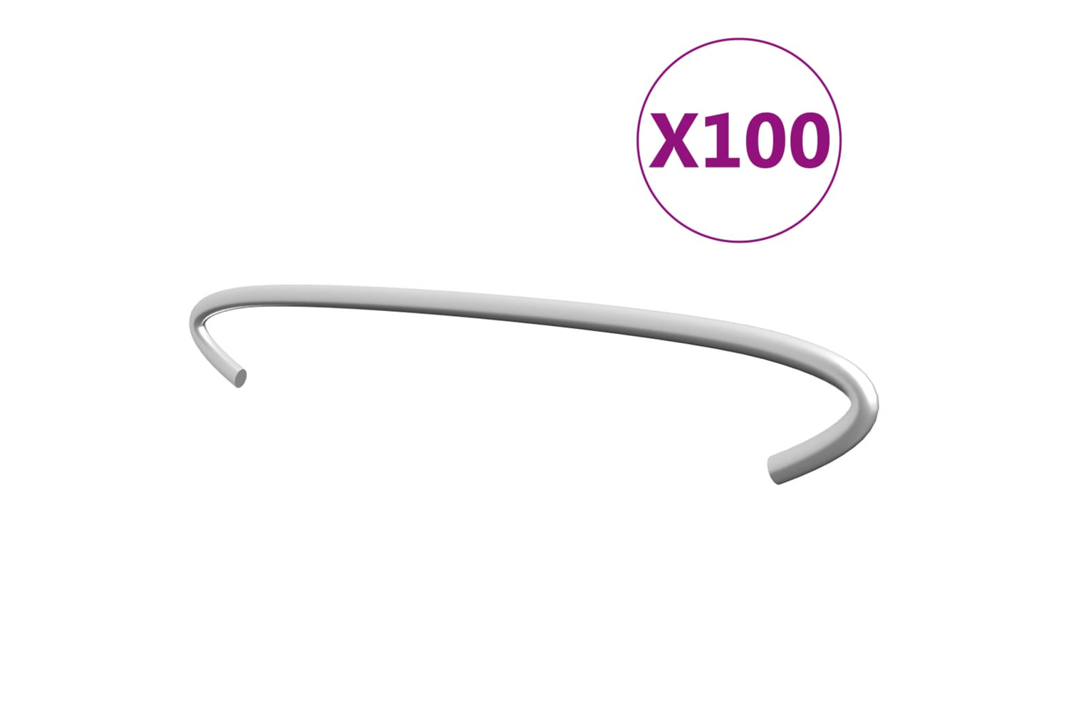 vidaXL 145620 Gabion Hooks 100 Pcs Galvanised Steel 20cm