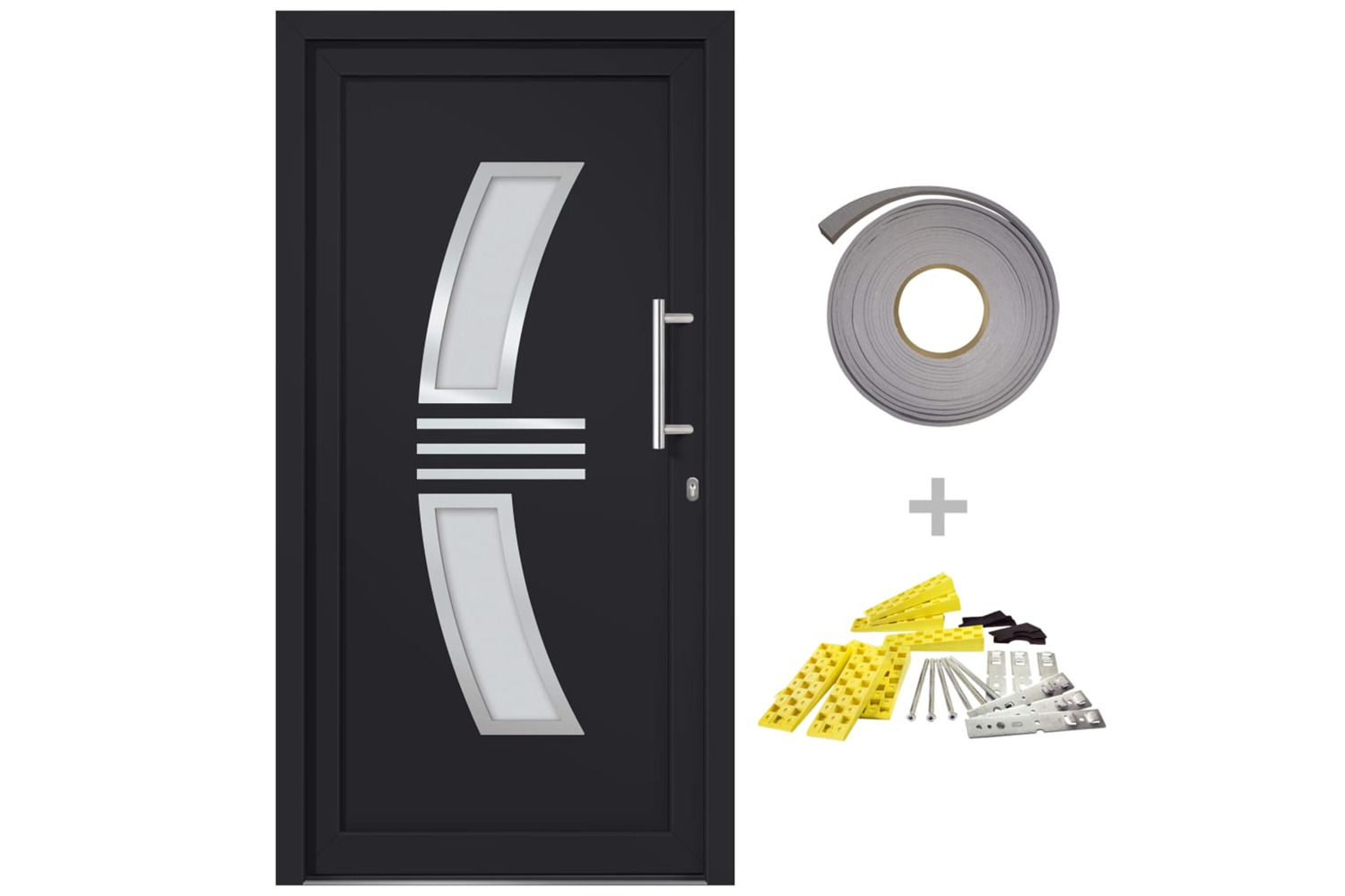 vidaXL 3057575 Front Door Anthracite 88x200cm