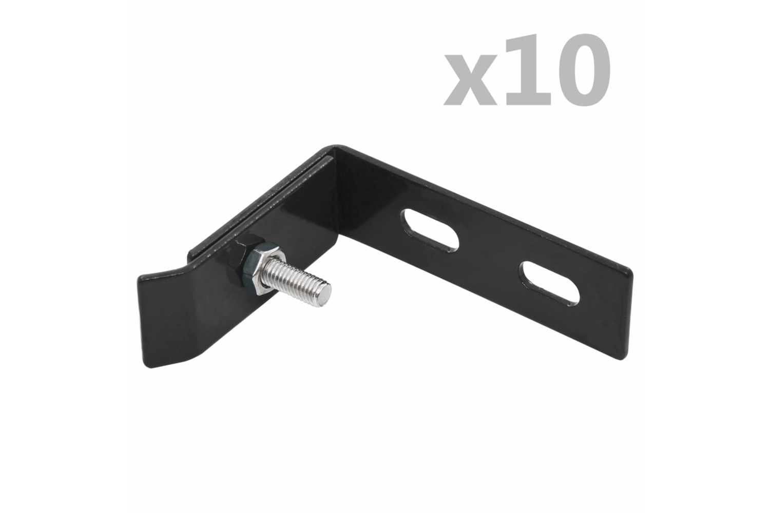 vidaXL 144501 Wall Corner Connector 10 Sets Anthracite