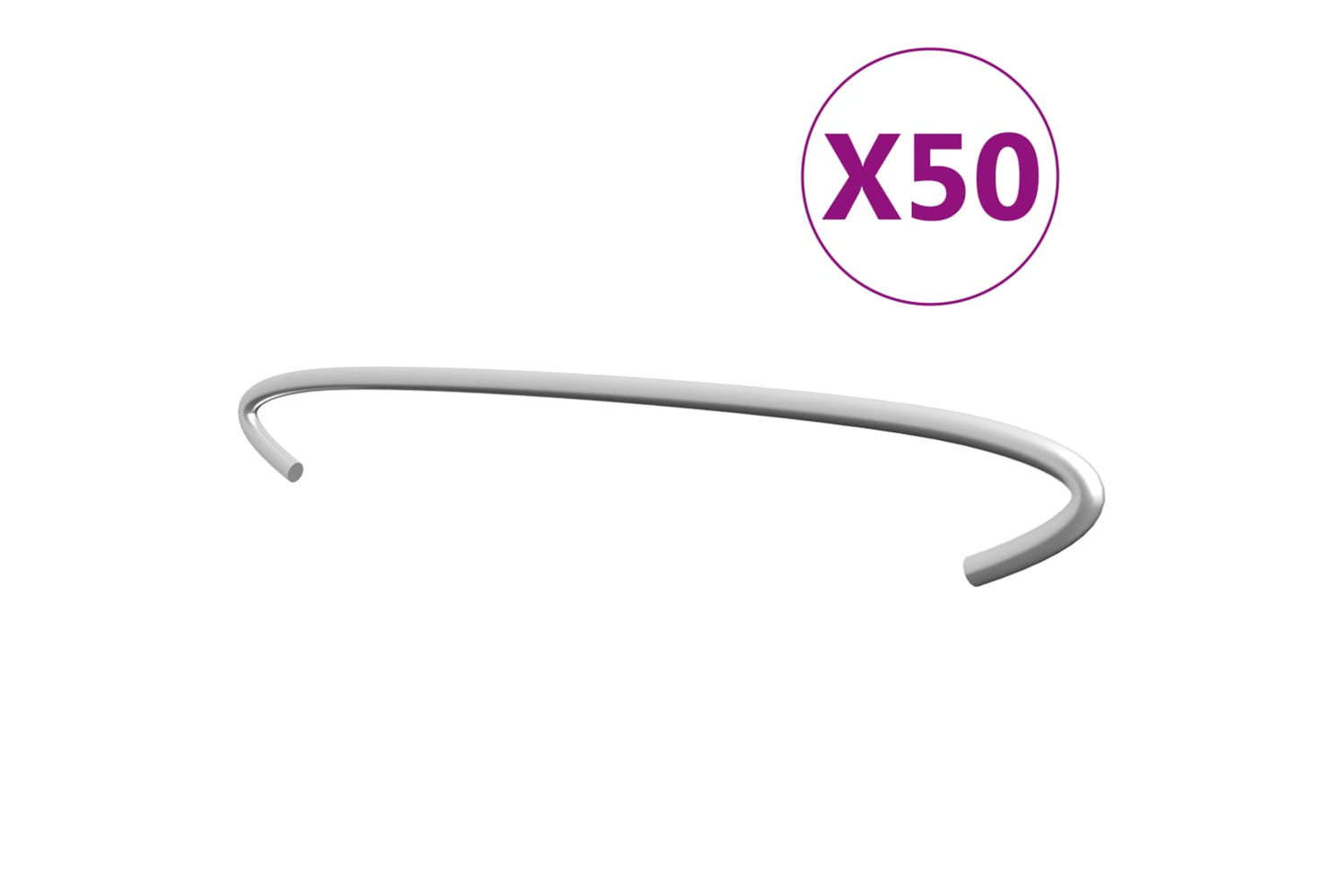 vidaXL 145623 Gabion Hooks 50 Pcs Galvanised Steel 40cm