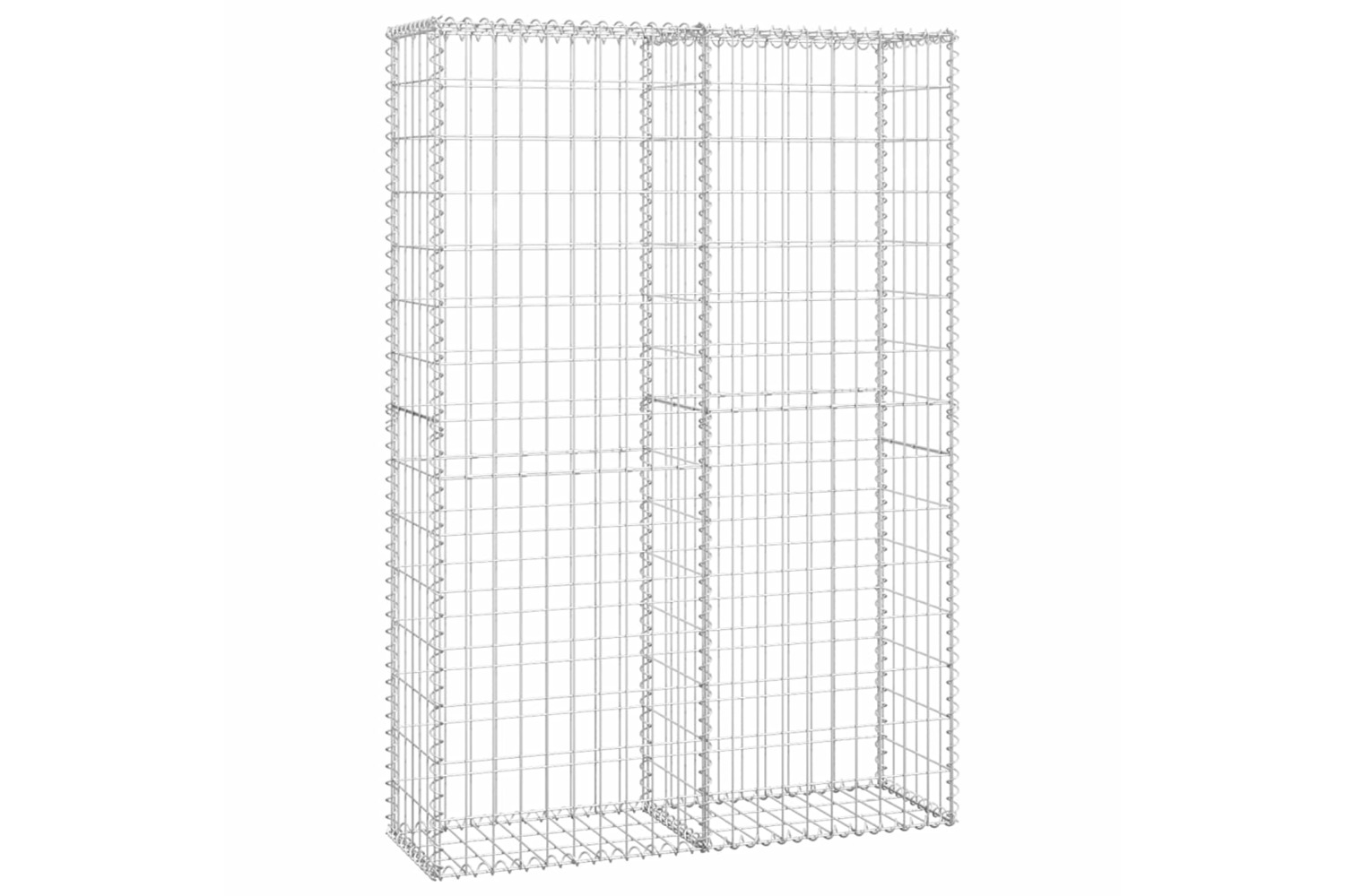 vidaXL 141042 Gabion Basket With Lids Galvanised Wire 150 X 100 X 30cm