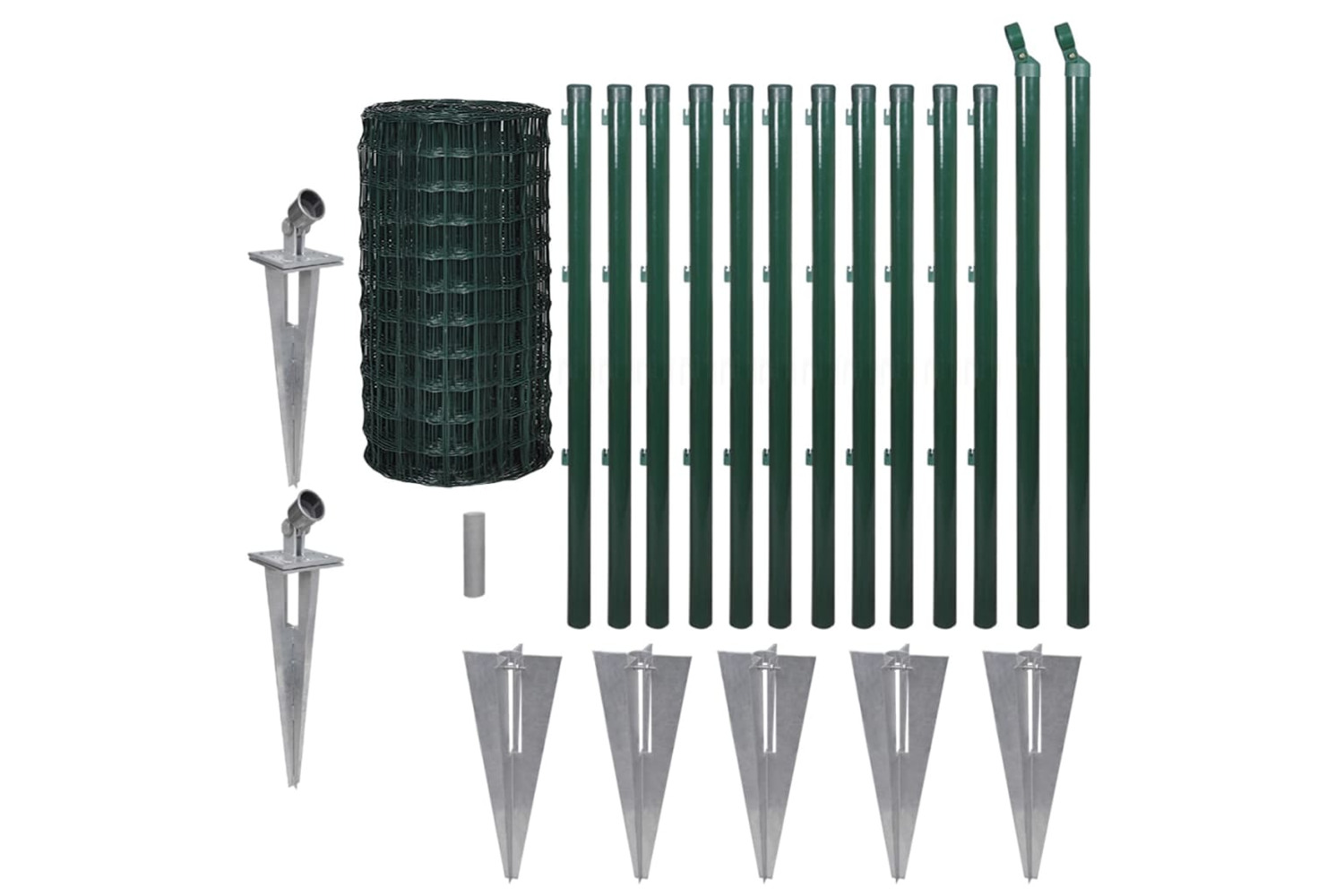 vidaXL 140560 Euro Fence Steel 25x0.8 M Green