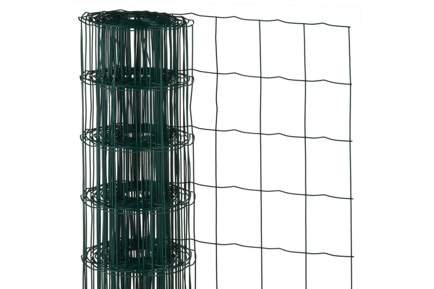 Nature 409381 Wire Mesh Rectangular 0.8x10 M Plastic Coated Steel Green