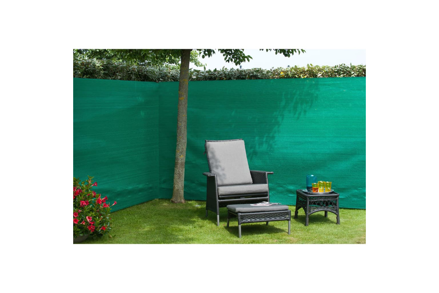 Nature 409369 Garden Sight Break Fencing Pe 1.5x10 M Green