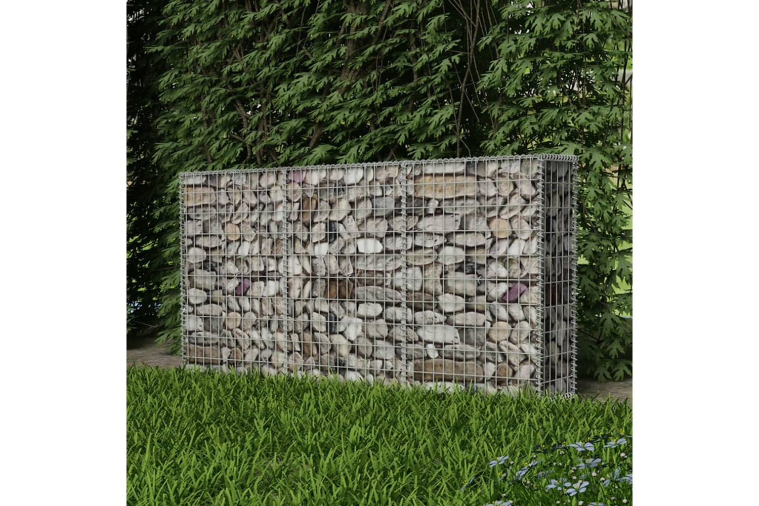 vidaXL 142548 Gabion Basket Galvanised Steel 200x30x100cm