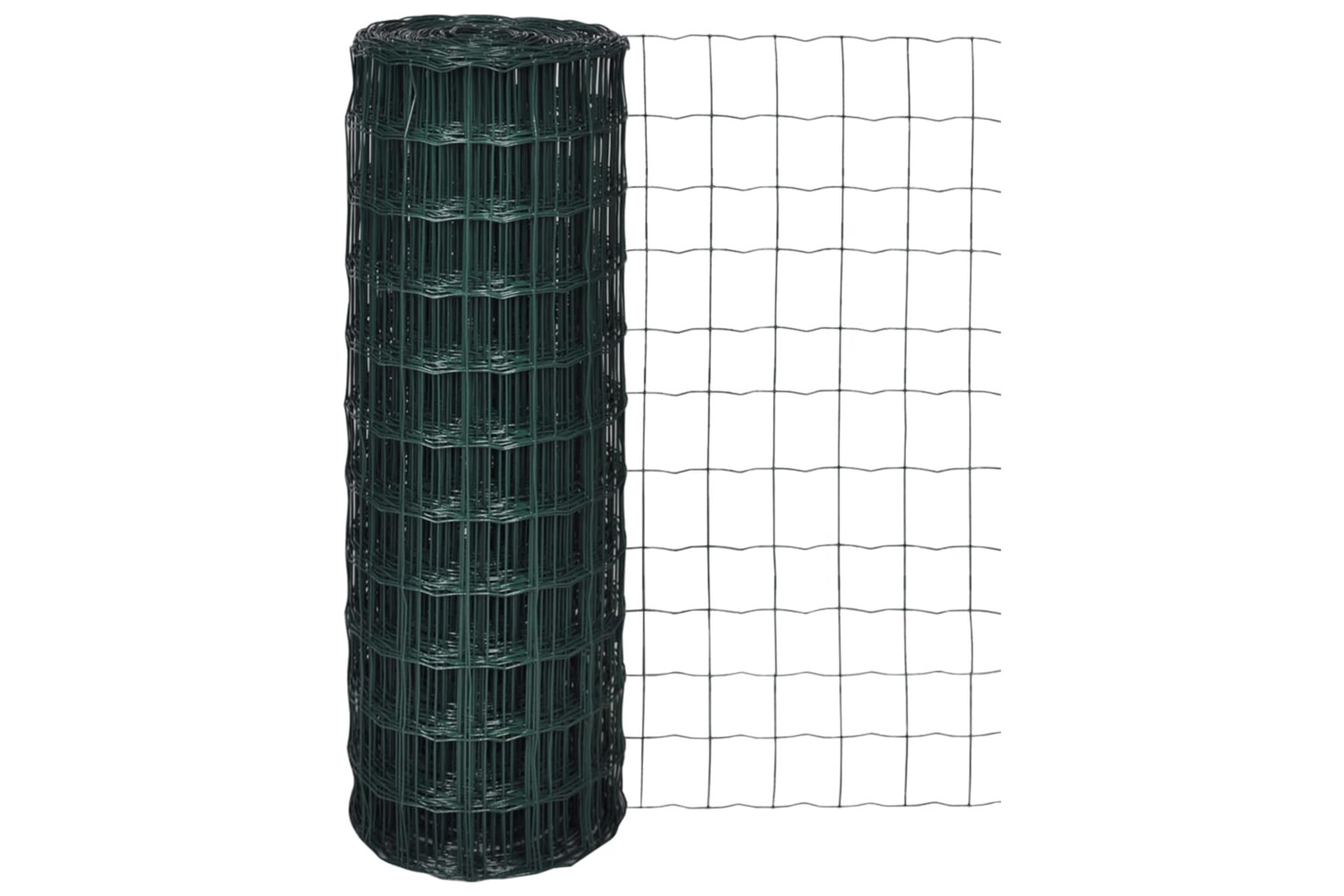 vidaXL 140585 Euro Fence Steel 10x1.0 M Green