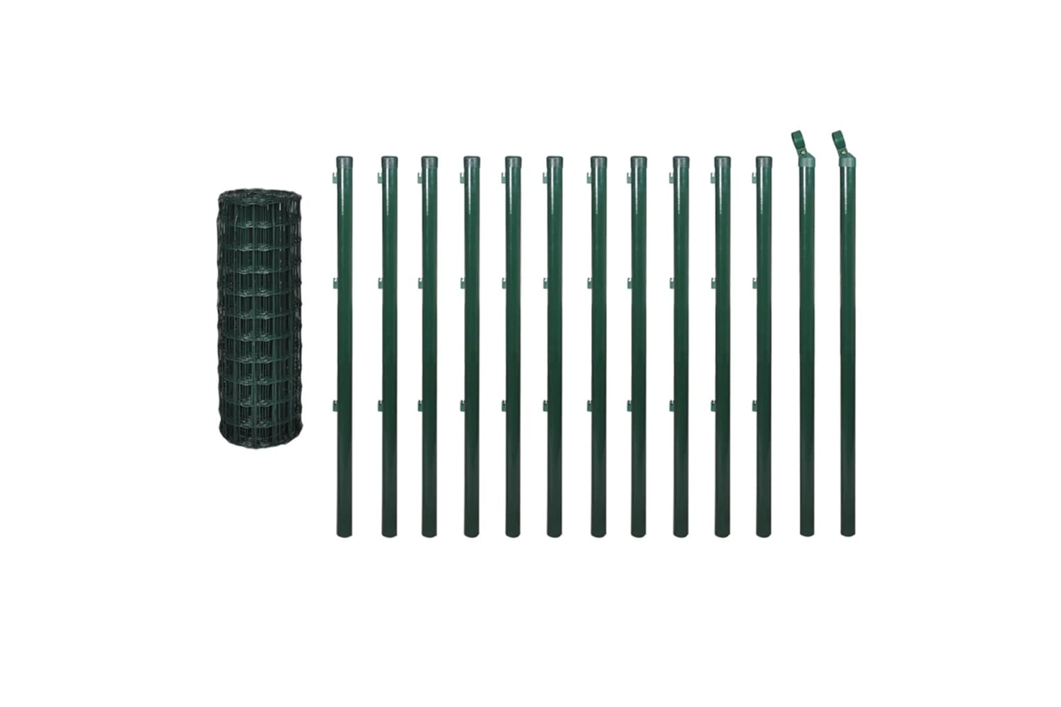 vidaXL 140570 Euro Fence Steel 25x1.2 M Green