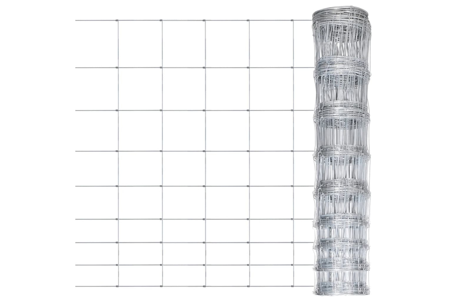 vidaXL 149486 Garden Fence Galvanised Steel 50x1.2 M Silver