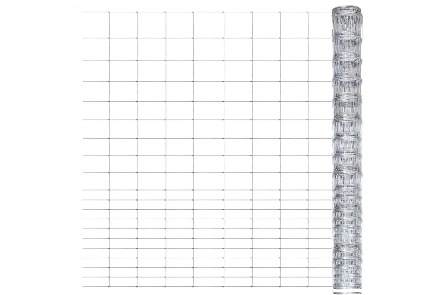 vidaXL 149510 Garden Fence Galvanised Steel 50x1.6 M Silver