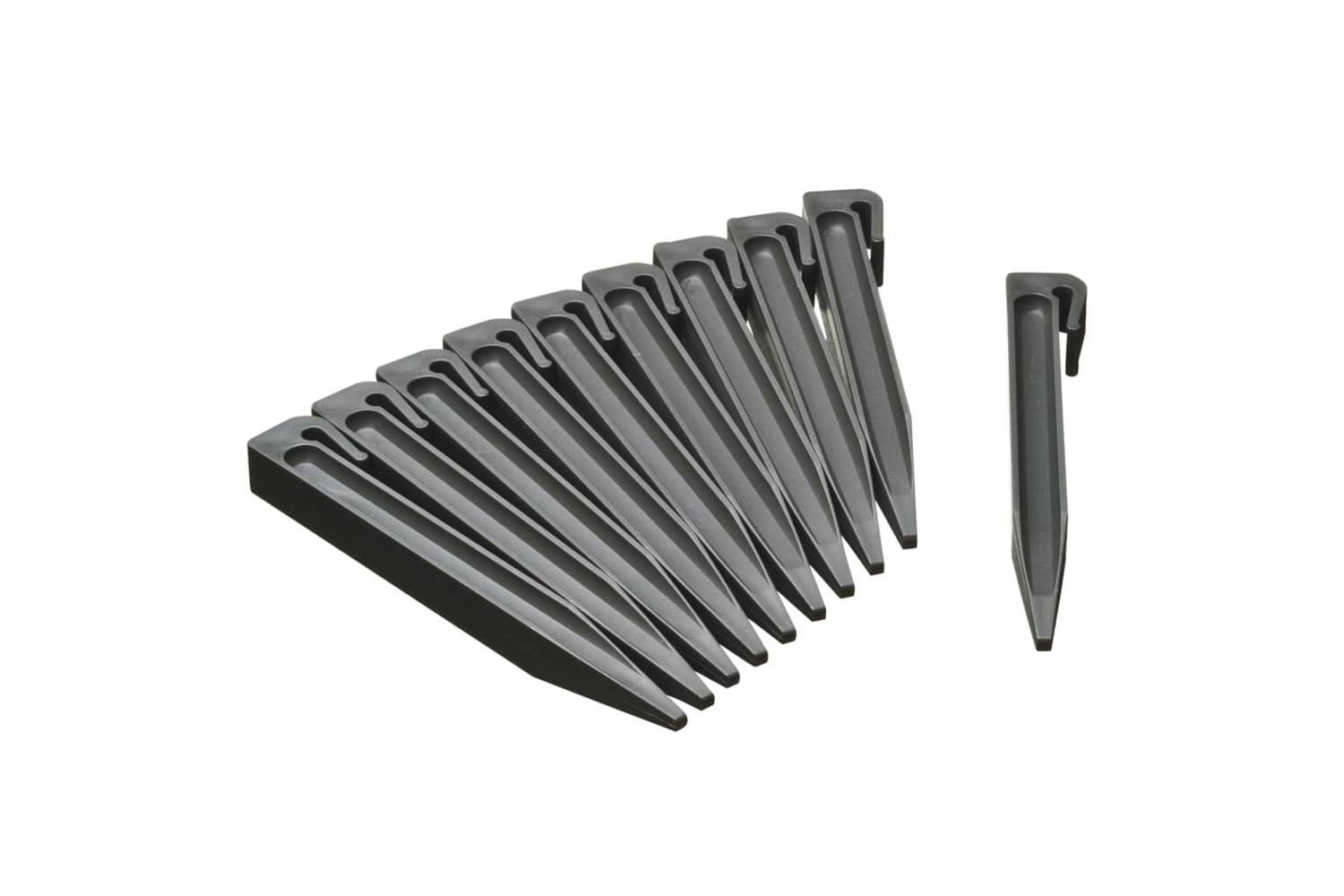 Nature 428502 Garden Anchor Pegs 10 Pcs Grey Small
